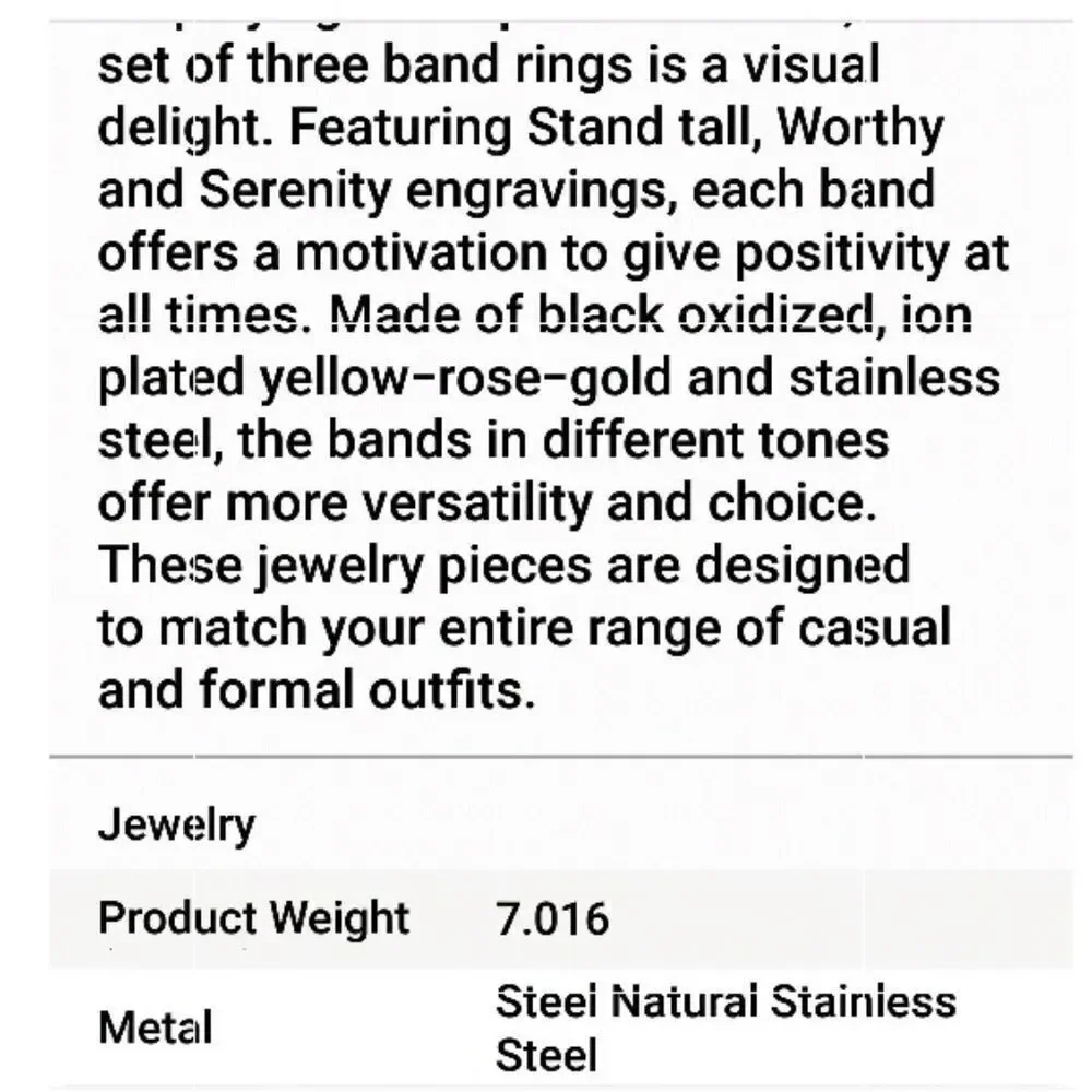 Set of 3 Band Rings‎